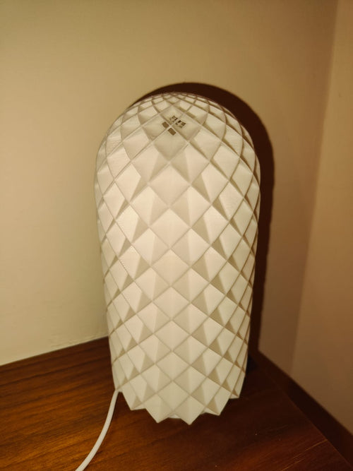 Geometric LED Bedside Lamp – Modern